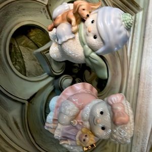 Lenox “playful” boy and girl figurines—-